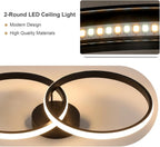 Ceiling Light - Black Aluminium Frame, Tunable and Dimmable