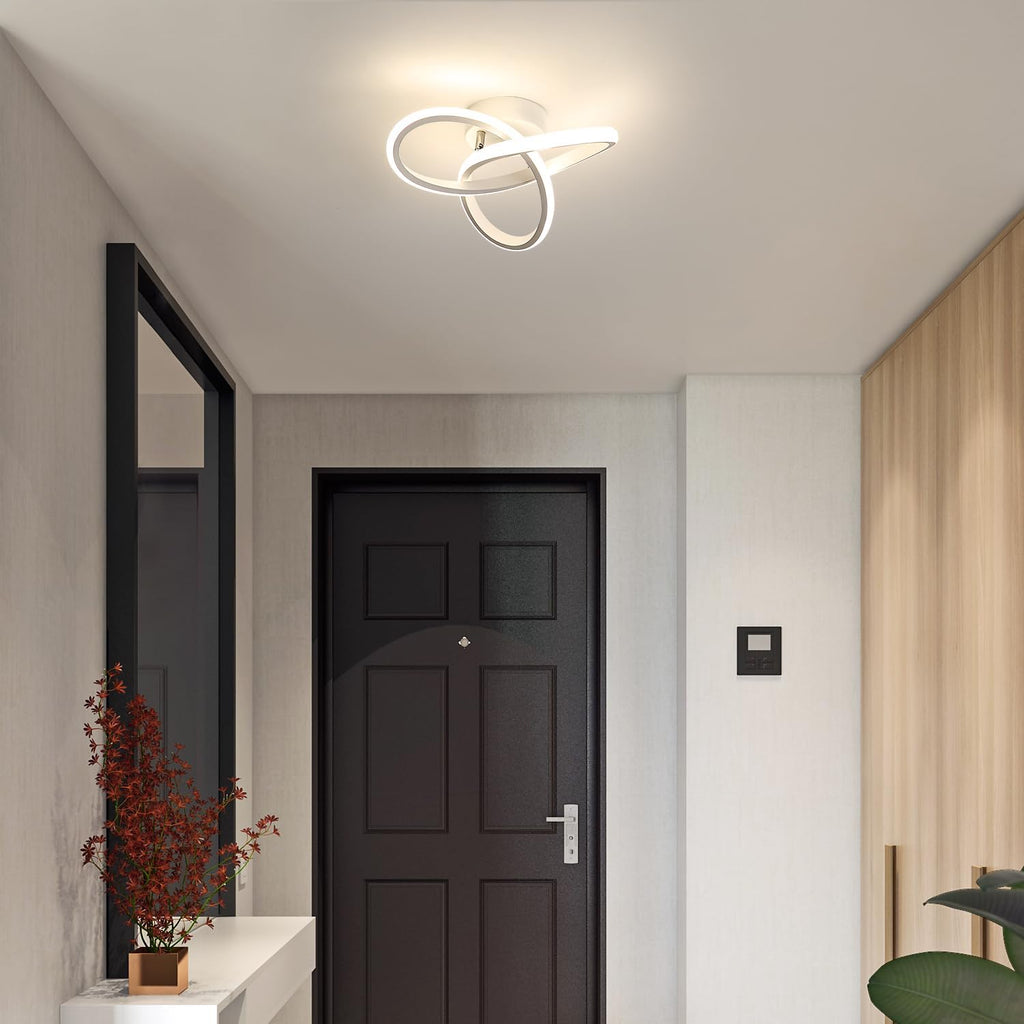Ceiling Light - White Aluminium Frame, Natural Light