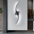Comely Applique Murale Interieur, Moderne 80cm 27W Noir Lampe Murale LED pour Chambre à Coucher Salon, Lumière Blanche 6500K