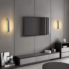 Comely Applique Murale LED Moderne, Argent 12W 3 Températures de Couleur 3000K/4500K/6500K Lampe Murale LED Pour Chambre à Coucher, Salon, Salle à Manger, Couloir, Escaliers