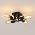 Ceiling Light - Black Metal Frame