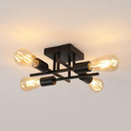 Ceiling Light - Black Metal Frame