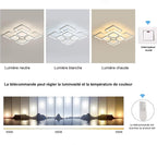 Comely Plafonnier LED Dimmable, 80W 8000LM Luminaire Plafonnier Salon avec Télécommande et Contrôle APP, Blanc Lampe de Plafond pour Salon,Bureau,Salle À Manger, 3000~6500K