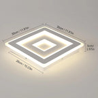 Ceiling Light - White Acrylic Frame, Natural Light