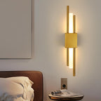 Wall Light - Gold Metal Frame, Warm Light