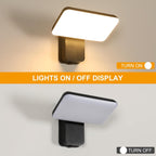 Wall Light - Black Aluminium Frame, White Light