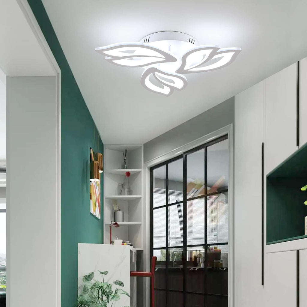Ceiling Light - White Acrylic Frame, White Light