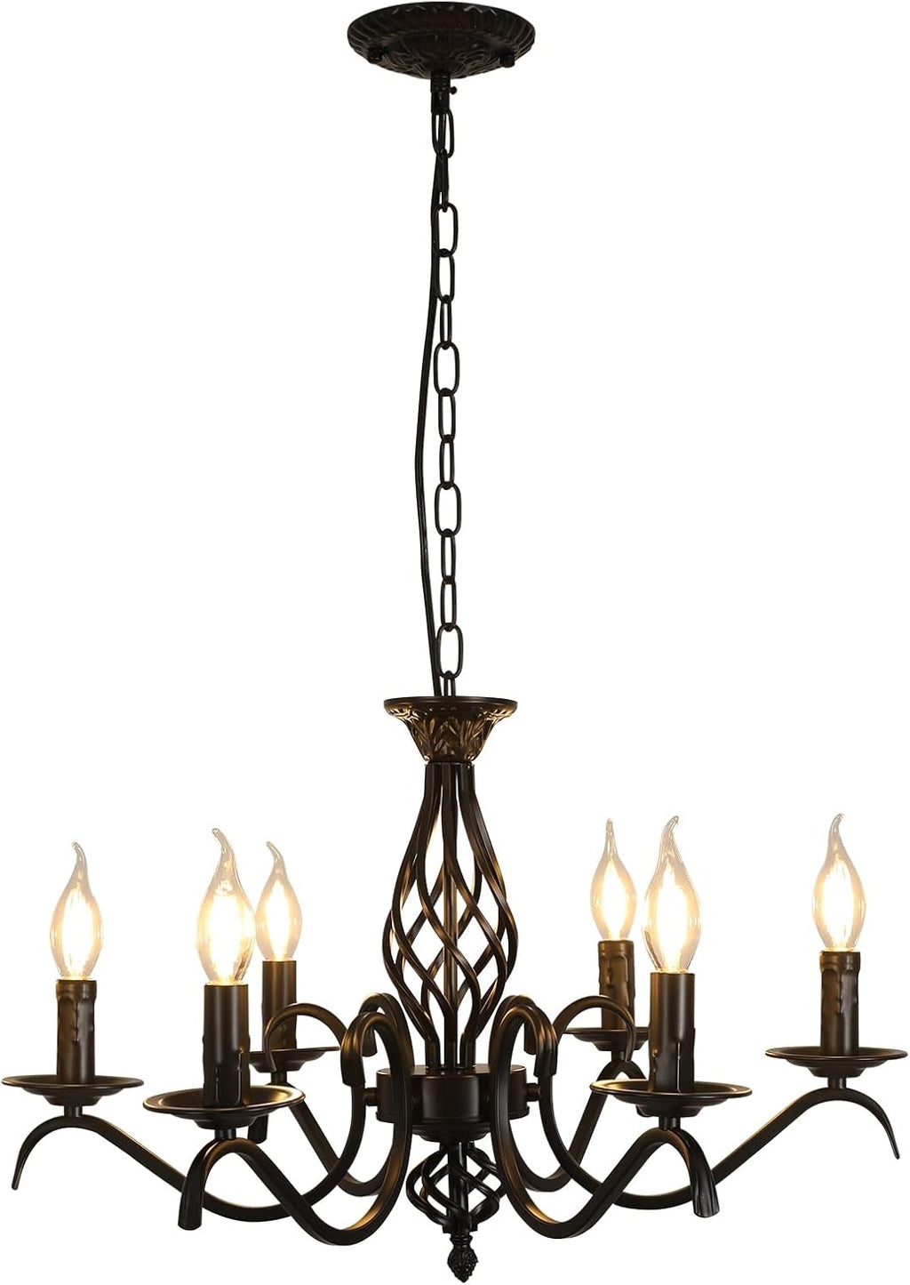 Chandeliers - Black Metal Frame