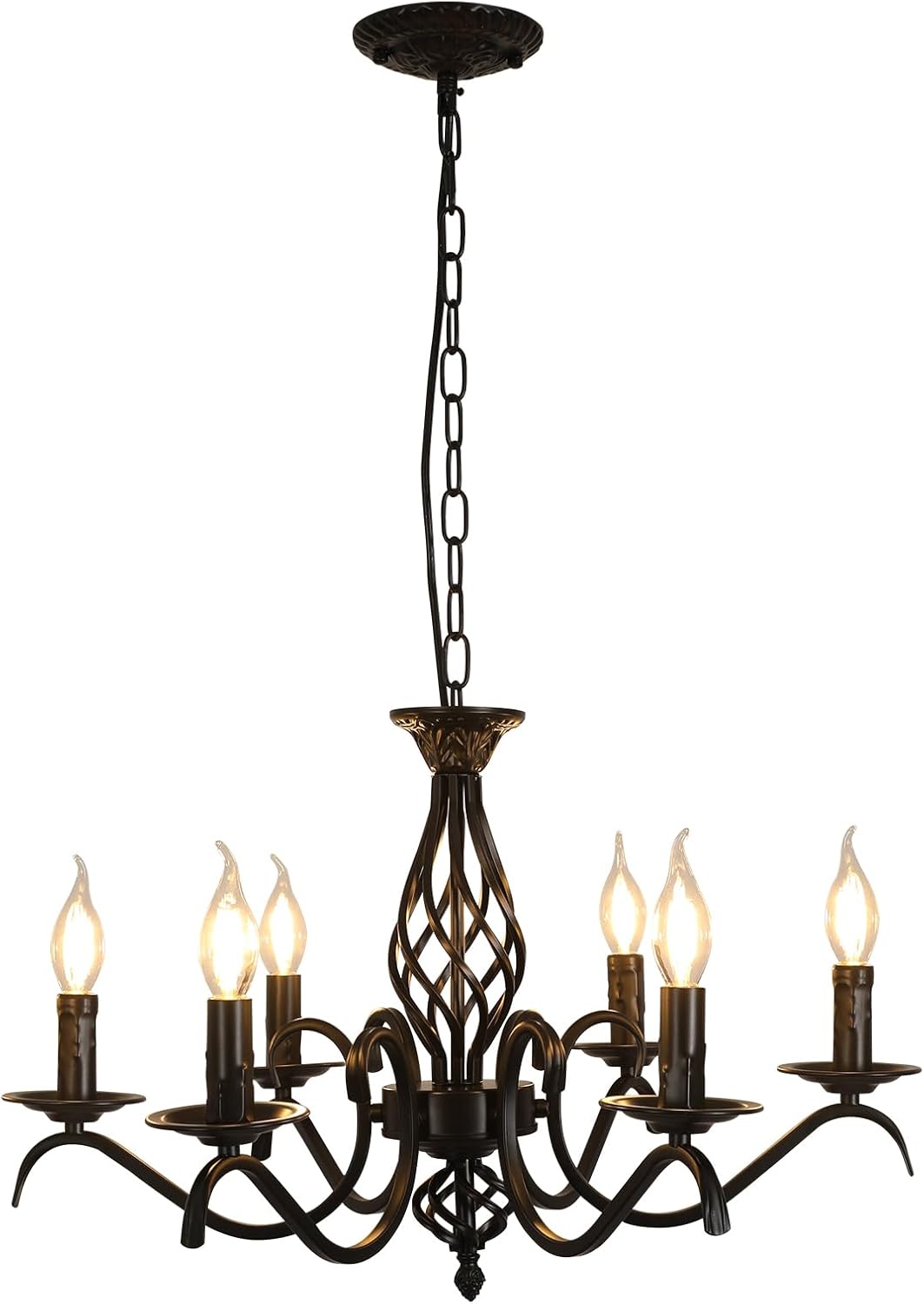 Chandeliers - Black Metal Frame
