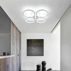 Comely Plafonnier LED Moderne 4 Lampes 57x57x8cm 40W Lumière Blanche 6500K Acrylique Salon Chambre Bureau Couloir Cuisine Éclairage