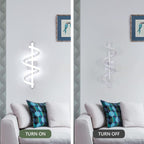 Wall Light - White Aluminium Frame, White Light