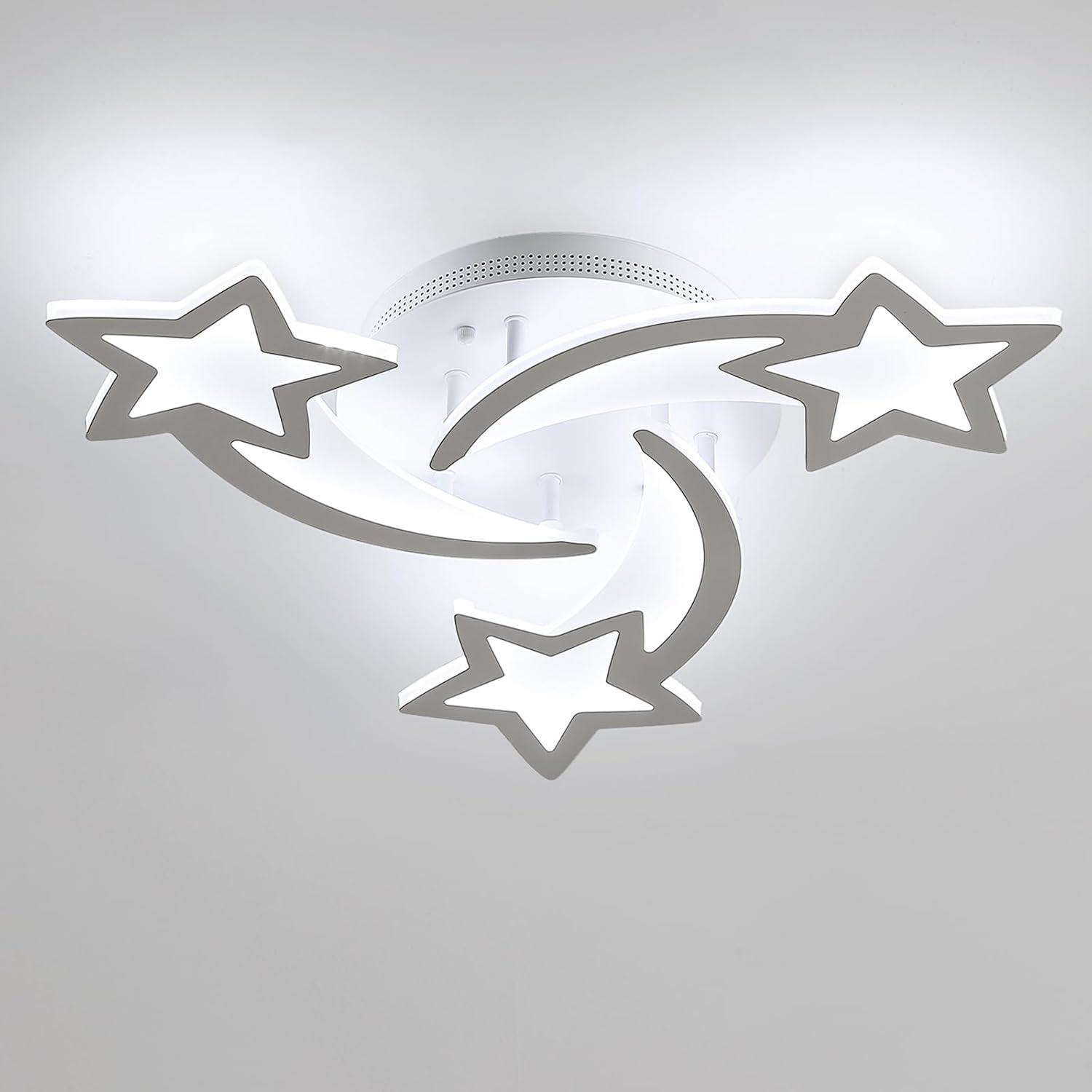 Ceiling Light - White Acrylic Frame, White Light
