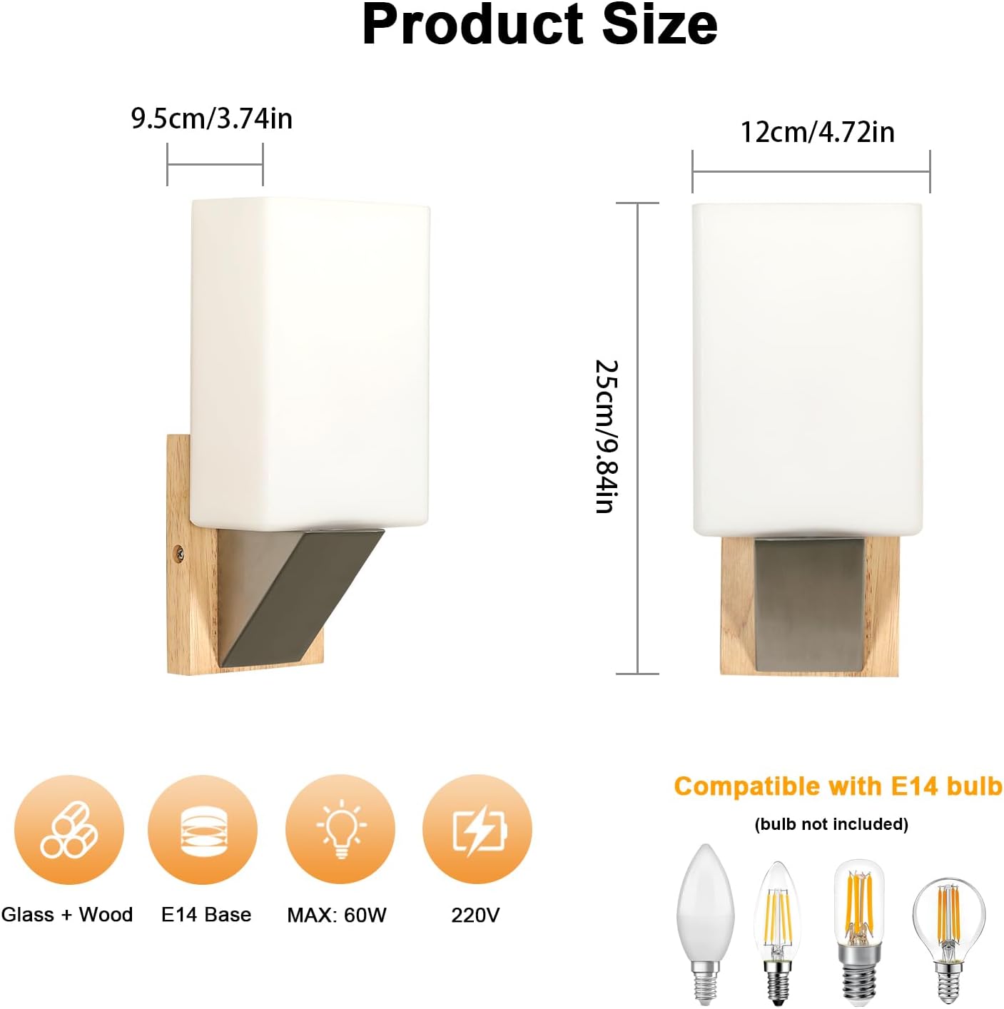 Wall Light - Wood Frame