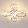 Comely Plafonnier LED Moderne, 30W 3375LM Lampe de Plafond, Luminaire Plafonnier LED pour Chambre salon, Salle à manger Cuisine, Lumière Chaude 3000K, 30cm, Argent