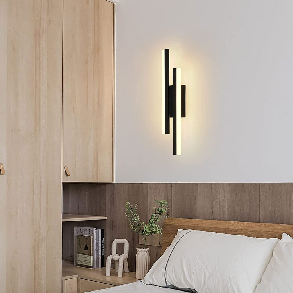 Lampada da Parete - Cornice in Acrilico Nero, Luce Calda