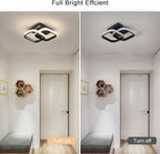 Ceiling Light - Black Aluminium Frame, Natural Light