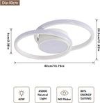 Ceiling Light - White Aluminium Frame, Natural Light
