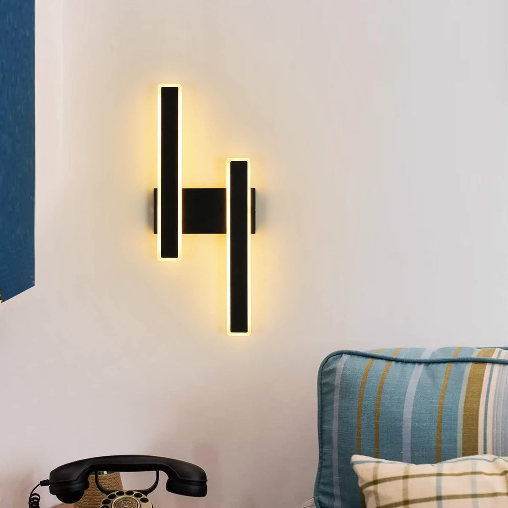 Lampada da parete - Cornice in acrilico nero, sintonizzabile