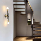 Ceiling Light - Black & Gold Metal Frame