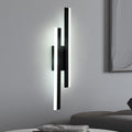 Lampada da parete - Struttura in acrilico nero, luce bianca