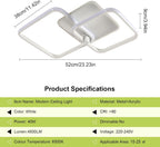 Ceiling Light - White Acrylic Frame, White Light