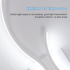 Wall Light - White Aluminium Frame, White Light