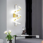 Wall Light - Gold Aluminium Frame, White Light
