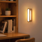 Wall Light - Wood Frame, Warm Light