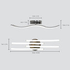 Ceiling Light - Silver Aluminium Frame, Natural Light