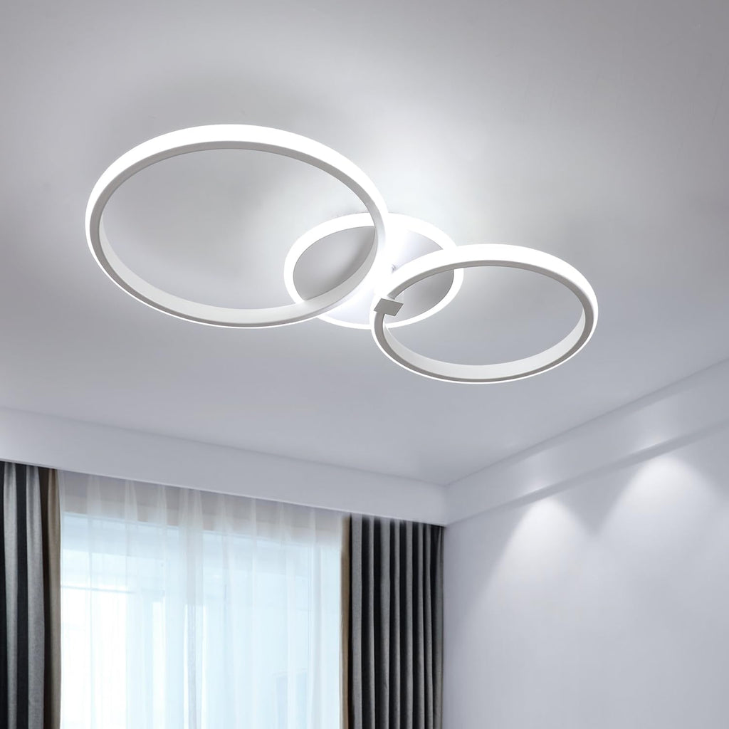 Ceiling Light - White Acrylic Frame, White Light