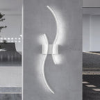 Wall Light - White Aluminium Frame, White Light