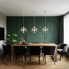Chandeliers - White Metal Frame