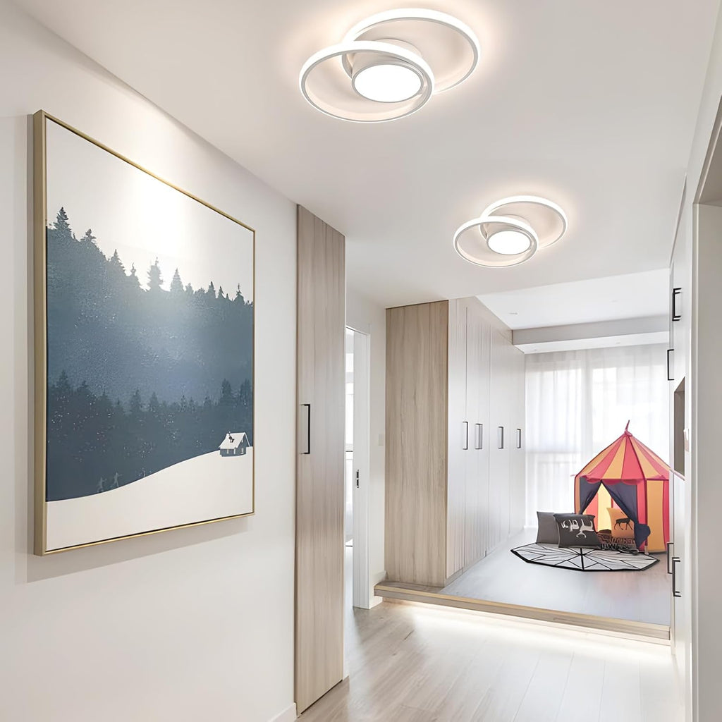 Ceiling Light - White Aluminium Frame, Natural Light