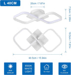 Ceiling Light - White Acrylic Frame, Tunable and Dimmable