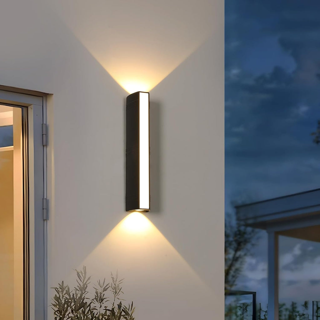 Wall Light - Black Aluminium Frame, Warm Light