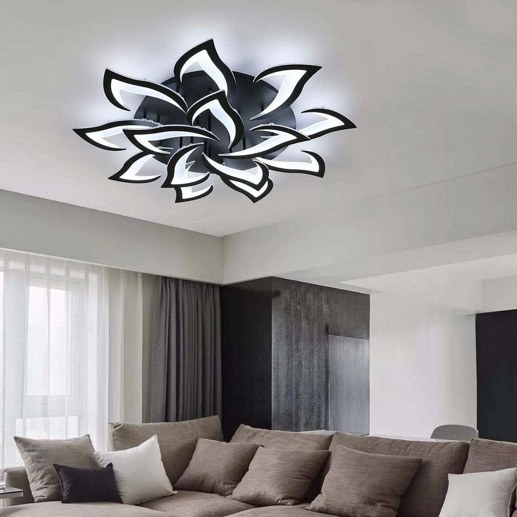 Ceiling Light - Black Acrylic Frame, Tunable and Dimmable