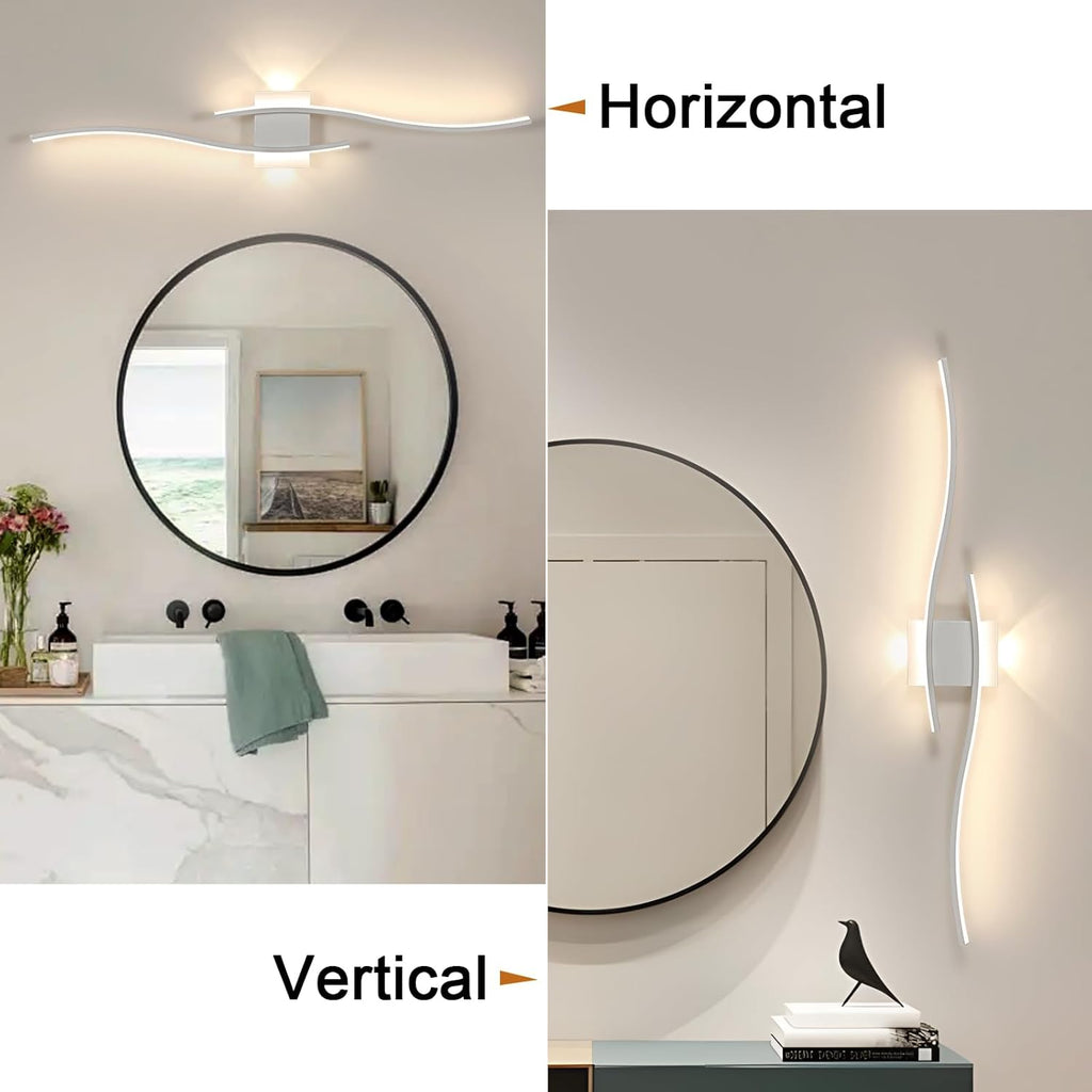 Applique - Telaio in Alluminio Bianco, Luce Naturale