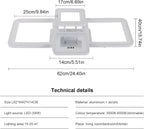 Ceiling Light - White Acrylic Frame, Tunable and Dimmable