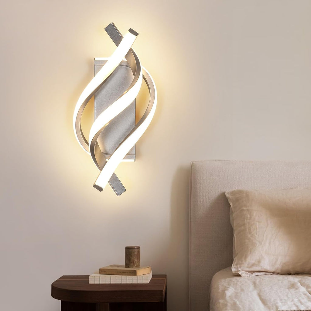 Applique - Telaio in Alluminio Bianco, Luce Naturale