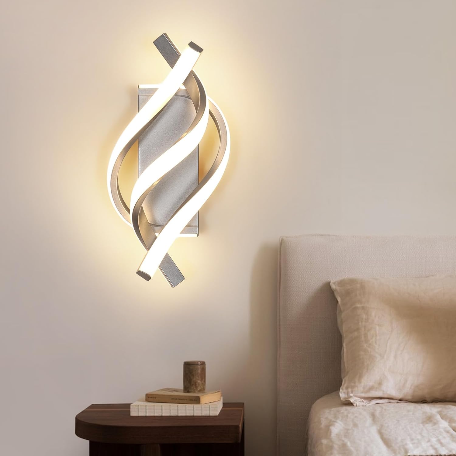 Wall Light - White Aluminium Frame, Natural Light
