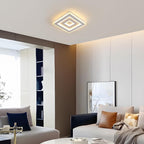 Comely Plafonnier LED Carré Moderne, 36W 28cm Lampe de Plafond LED, Blanc Luminaire Plafonnier Intérieur pour Chambre à Coucher, Salon, Couloir, Lumière Chaude 3000K