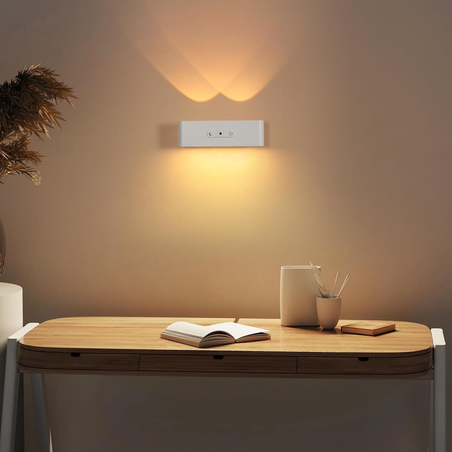 Comely veilleuse avec LED magnétique avec télécommande - rotative à 360°, dimmable au toucher, 3000K-6500K, rechargeable USB-C, batterie 1800 mAh, pour le salon chambre à coucher échelle