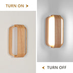 Wall Light - Wood Acrylic Frame, White Light