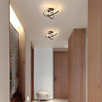 Comely Plafonnier LED Moderne, Luminaire Plafonnier Noir 30W 1800LM, Lampe de Plafond en Forme de Fleur pour Chambre à Coucher, Couloir, Cuisine, Salle de Bain, Lumière Chaude 3000K Dia 30cm
