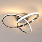 Ceiling Light - Chrome Aluminium Frame, Warm Light