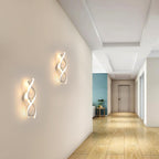 Wall Light - White Aluminium Frame, Warm Light