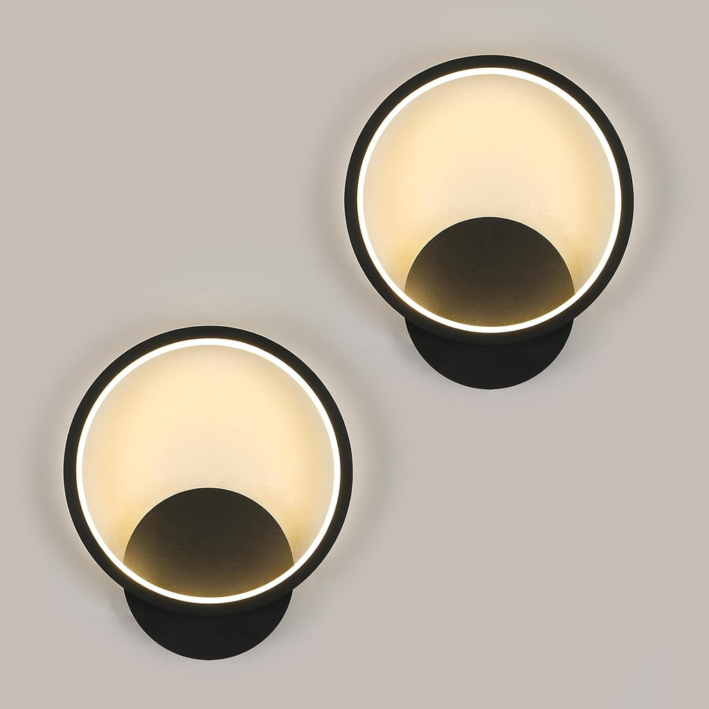 Wall Light - Black Aluminium Frame, White Light