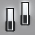 Wall Light - Black Acrylic Frame, Warm Light