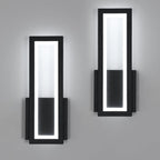 Wall Light - Black Acrylic Frame, White Light