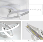 Ceiling Light - White Aluminium Frame, White Light